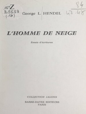 cover image of L'homme de neige